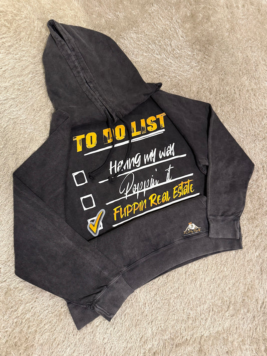 To Do List! Distress Vintage Unisex Hoodie